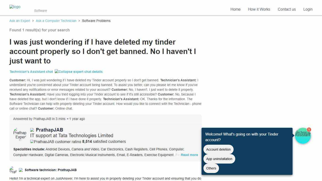 I was just wondering if I have deleted my tinder account properly so I don't get banned. No I haven't I just want to